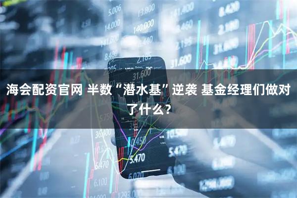 海会配资官网 半数“潜水基”逆袭 基金经理们做对了什么？