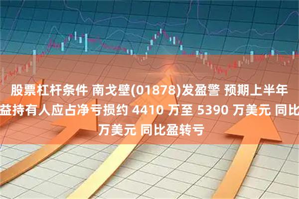 股票杠杆条件 南戈壁(01878)发盈警 预期上半年公司权益持有人应占净亏损约 4410 万至 5390 万美元 同比盈转亏